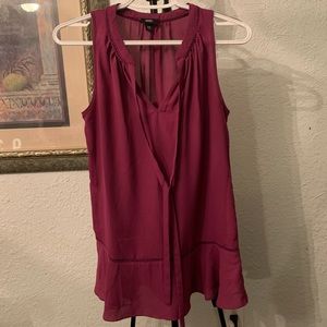 Mossimo fuchsia tank blouse